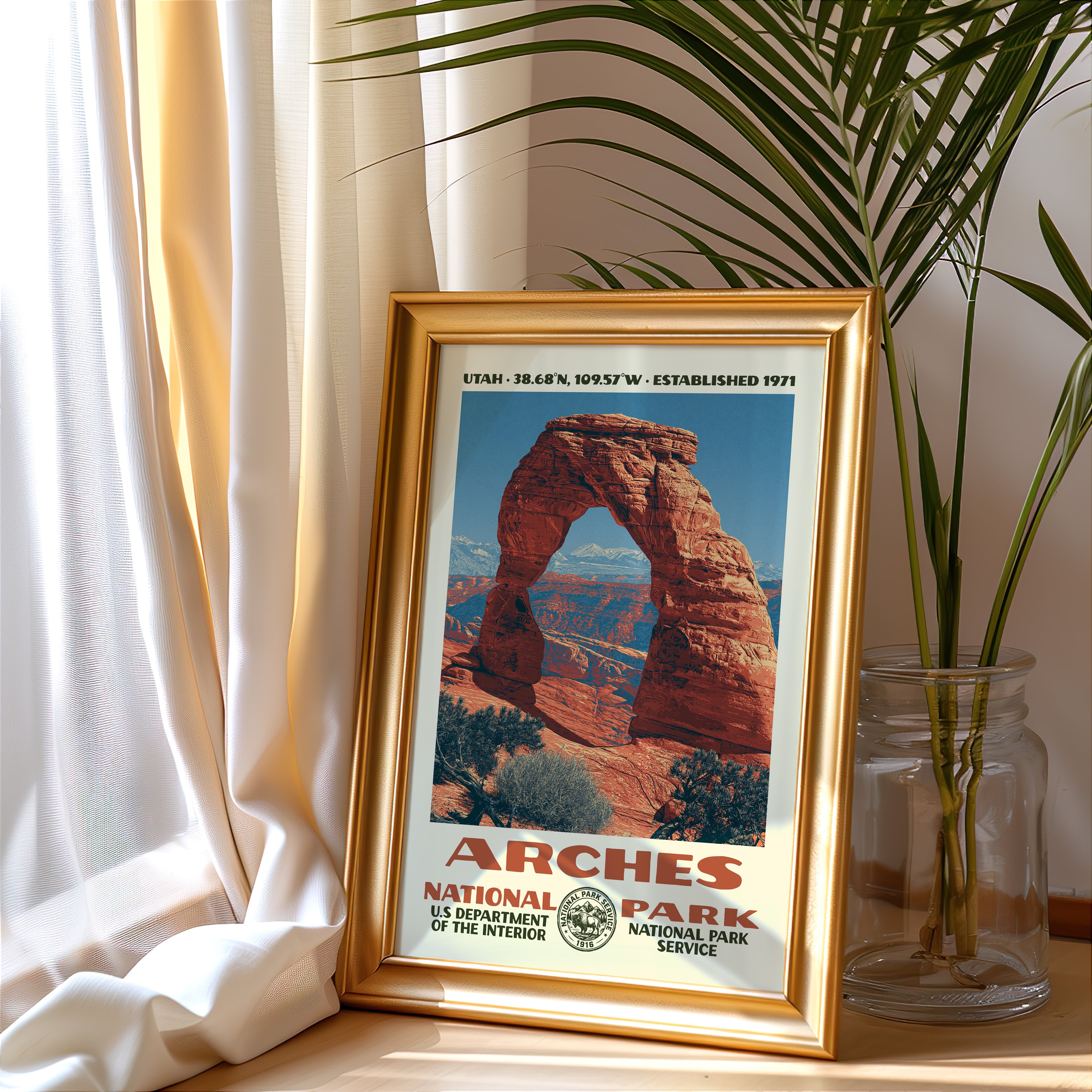 Arches National Park Vintage WPA Art
