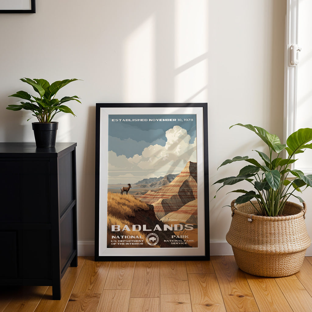 Badlands National Park Vintage WPA