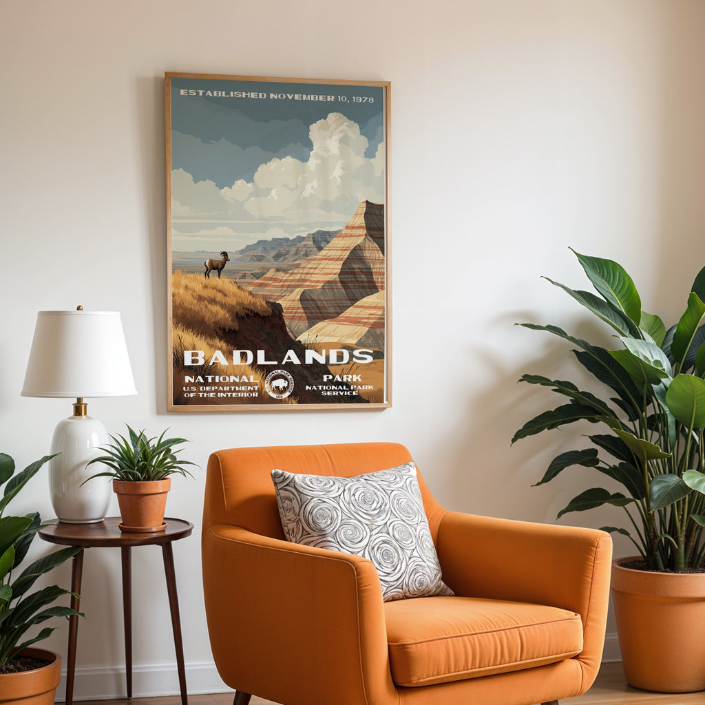 Badlands National Park Vintage WPA