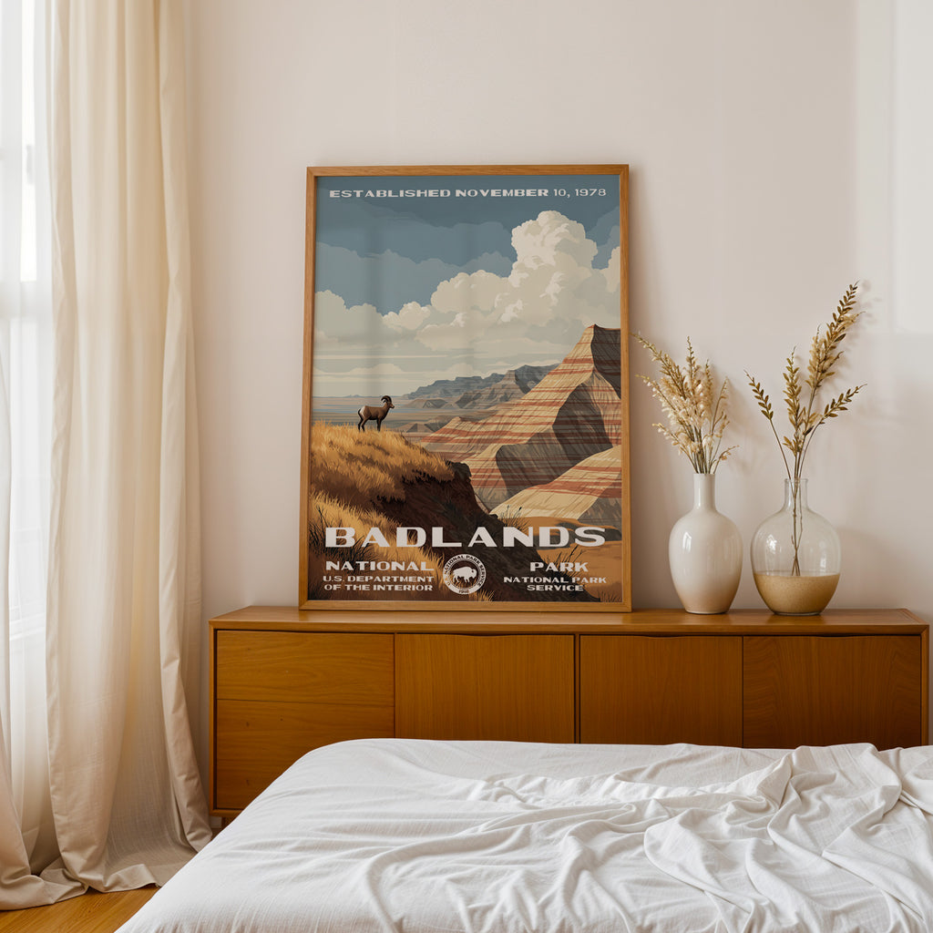 Badlands National Park Vintage WPA
