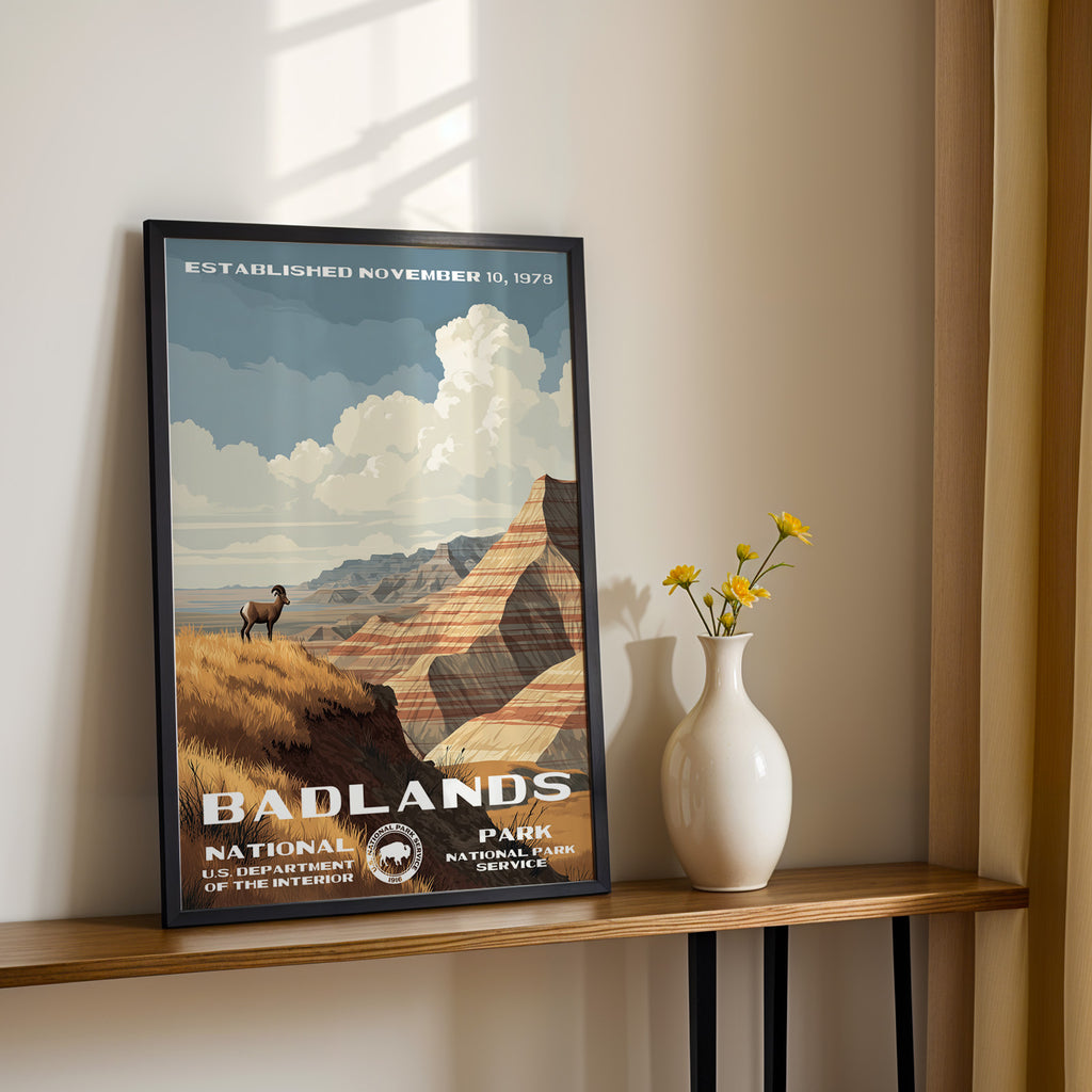 Badlands National Park Vintage WPA