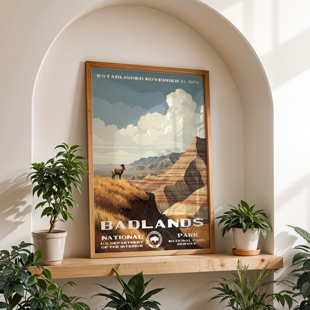 Badlands National Park Vintage WPA