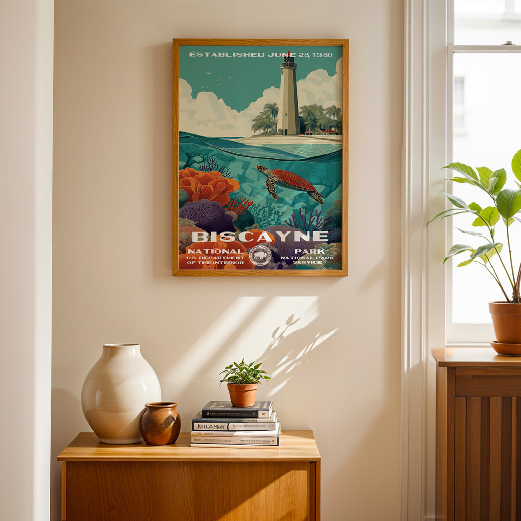 Biscayne National Park Vintage WPA