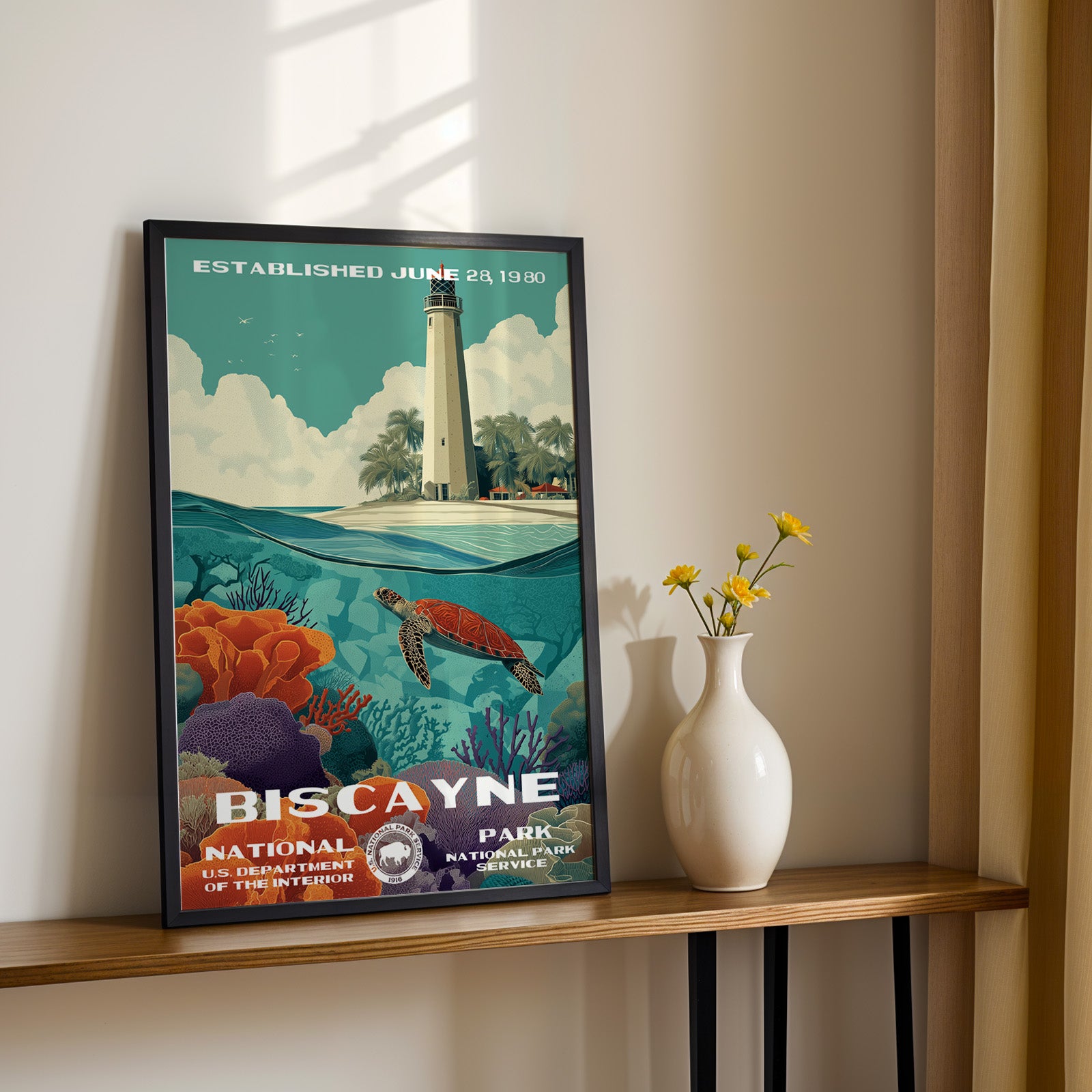 Biscayne National Park Vintage WPA