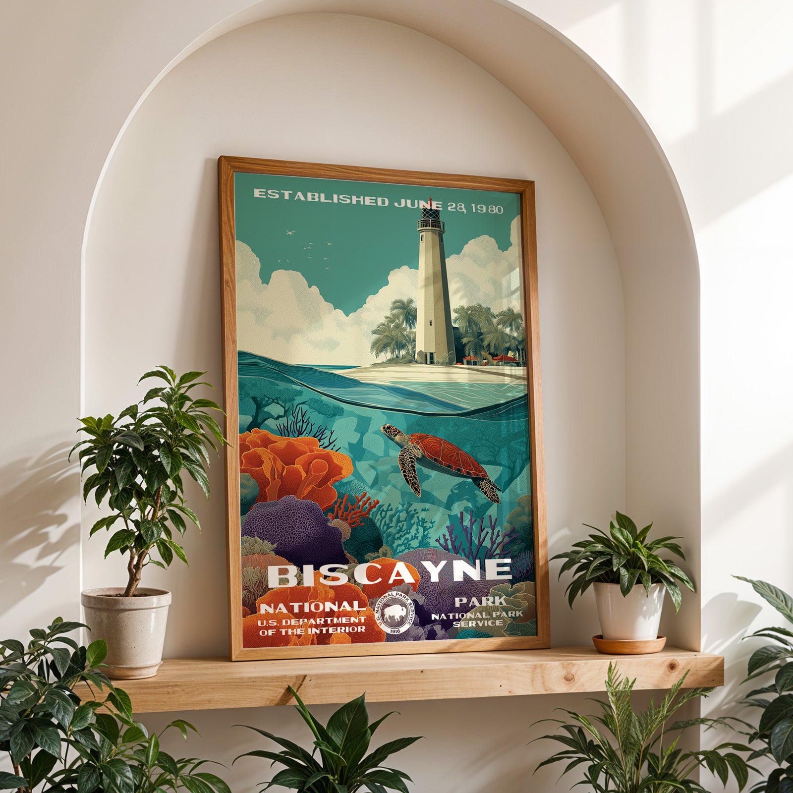 Biscayne National Park Vintage WPA