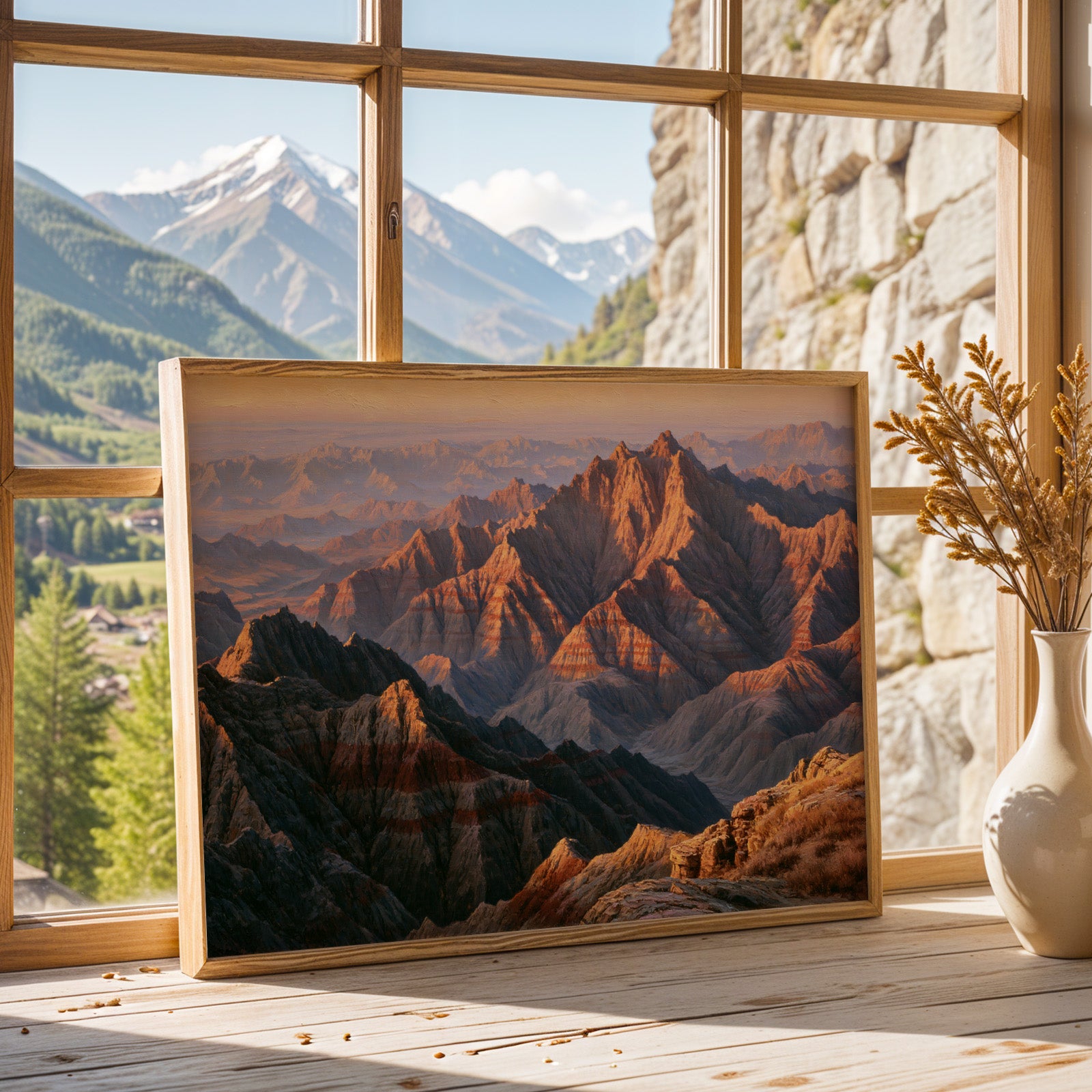 Badlands National Park Classical Oil Painting