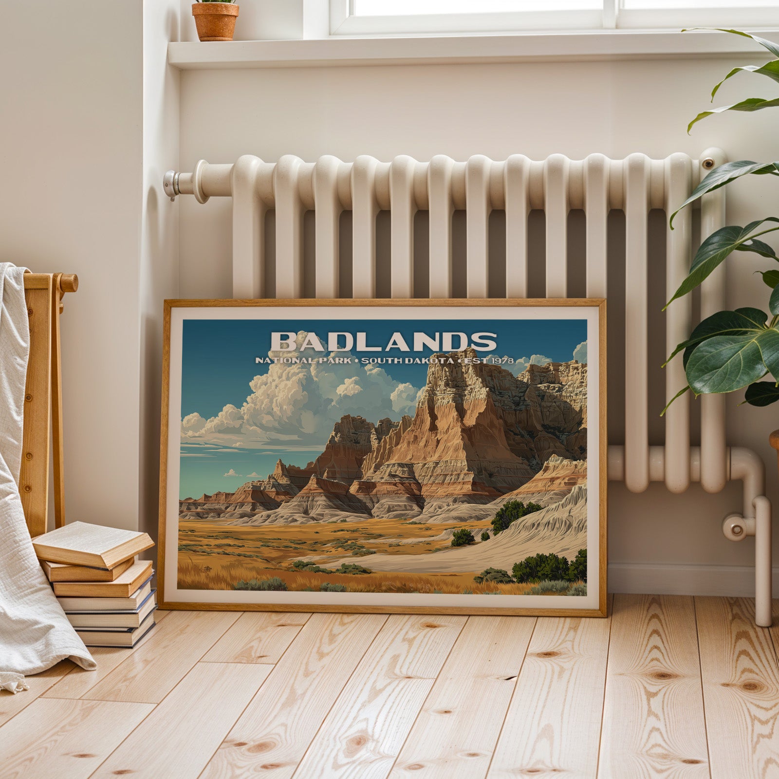 Badlands National Park Horizontal Vintage Art