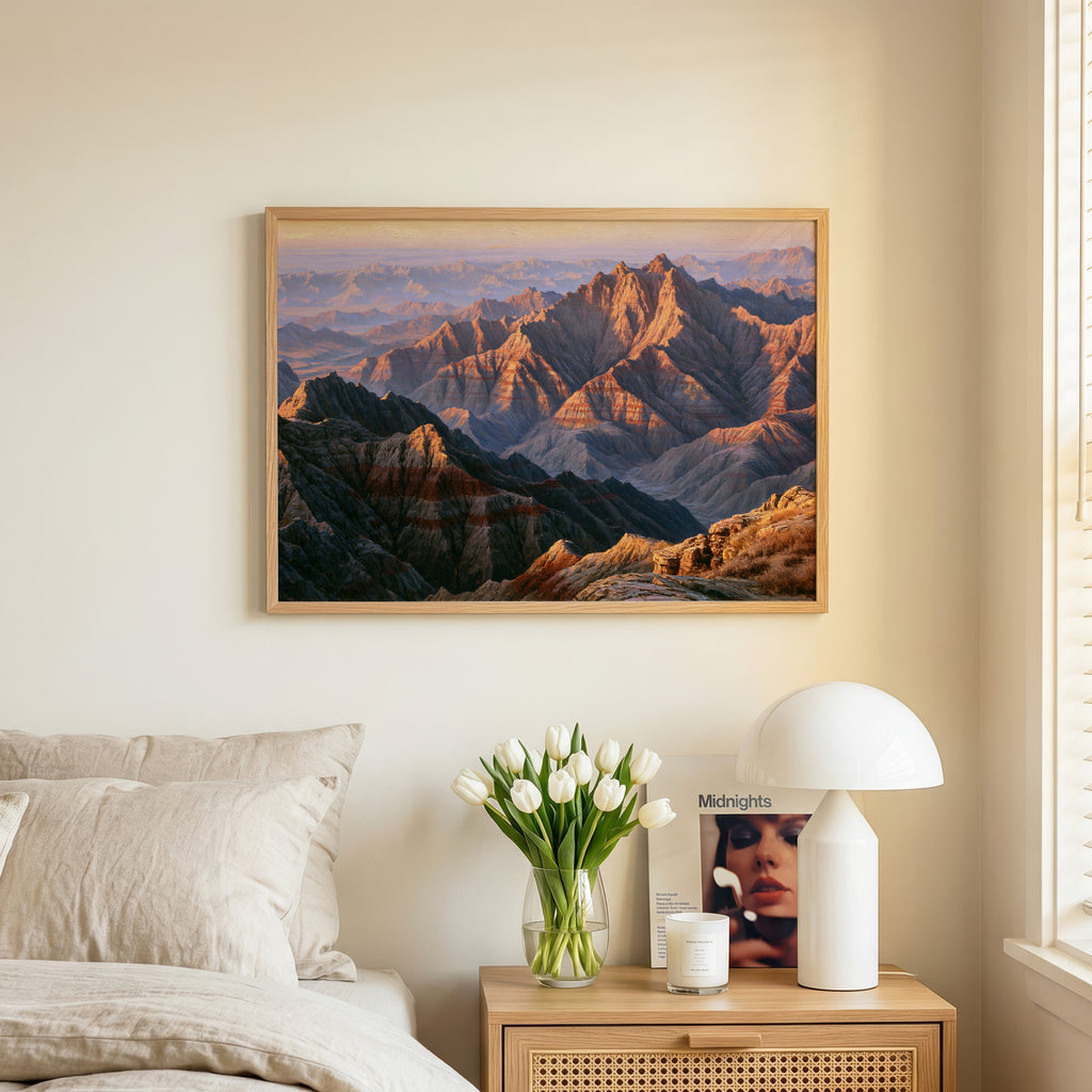 Badlands National Park Classical Oil Painting