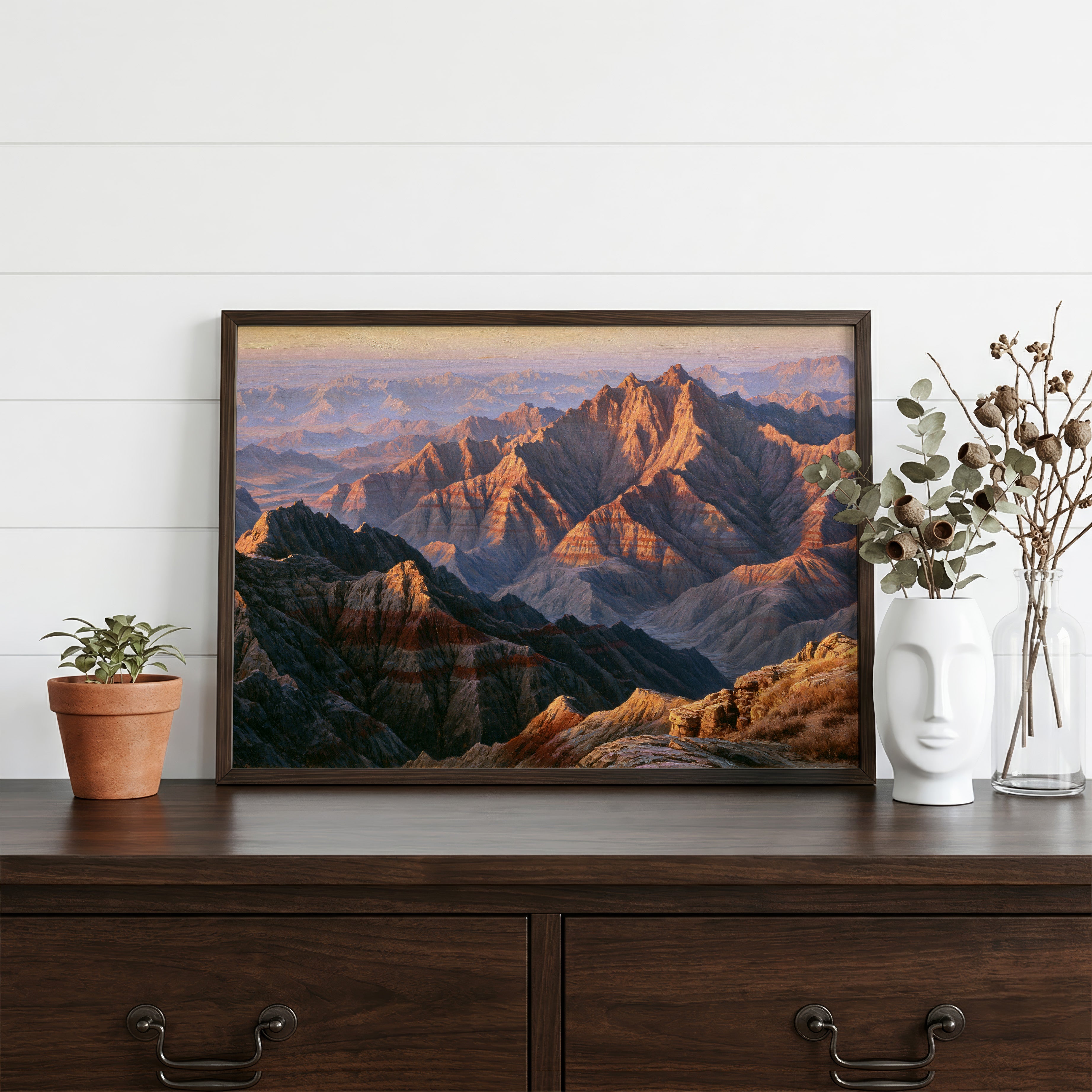Badlands National Park Classical Oil Painting