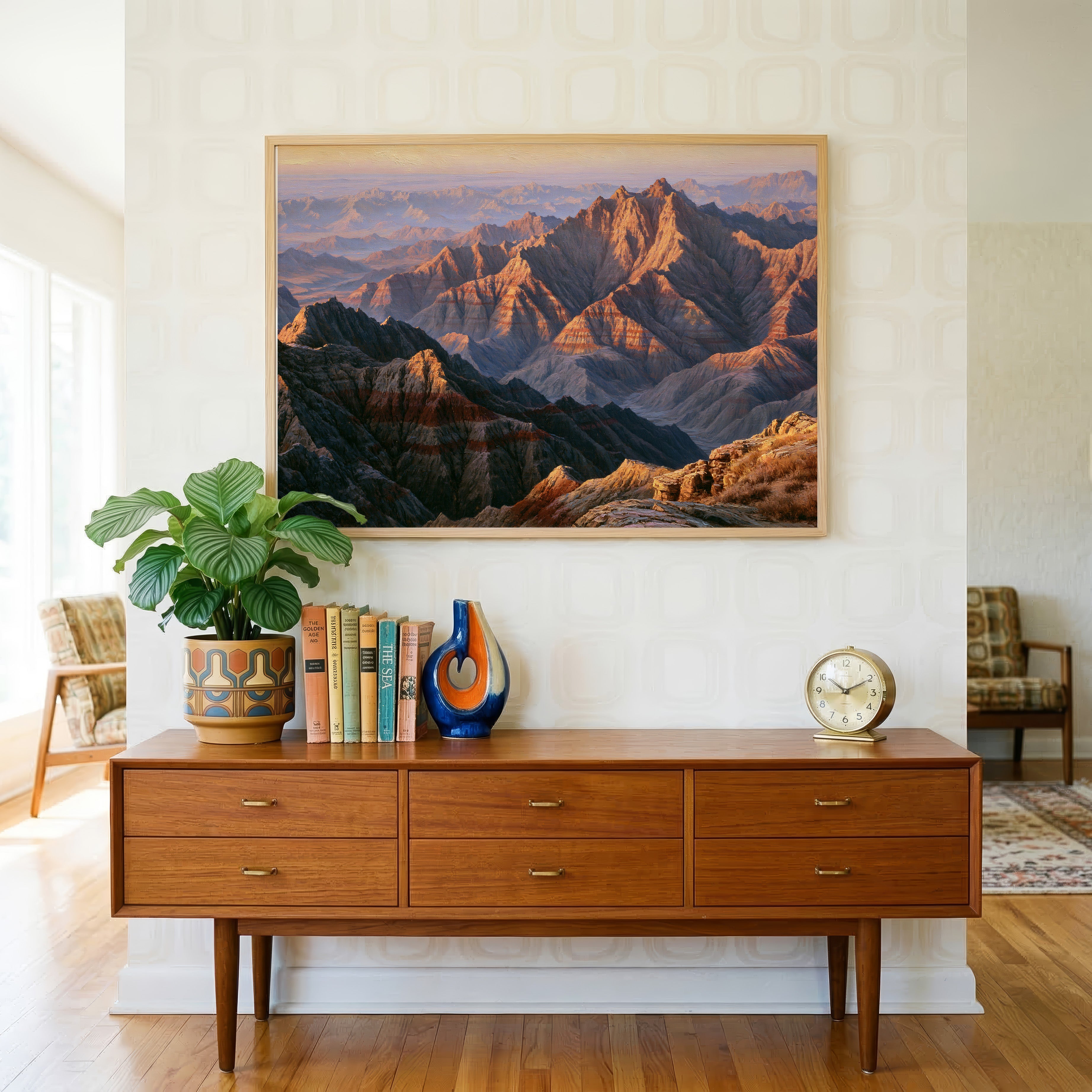 Badlands National Park Classical Oil Painting