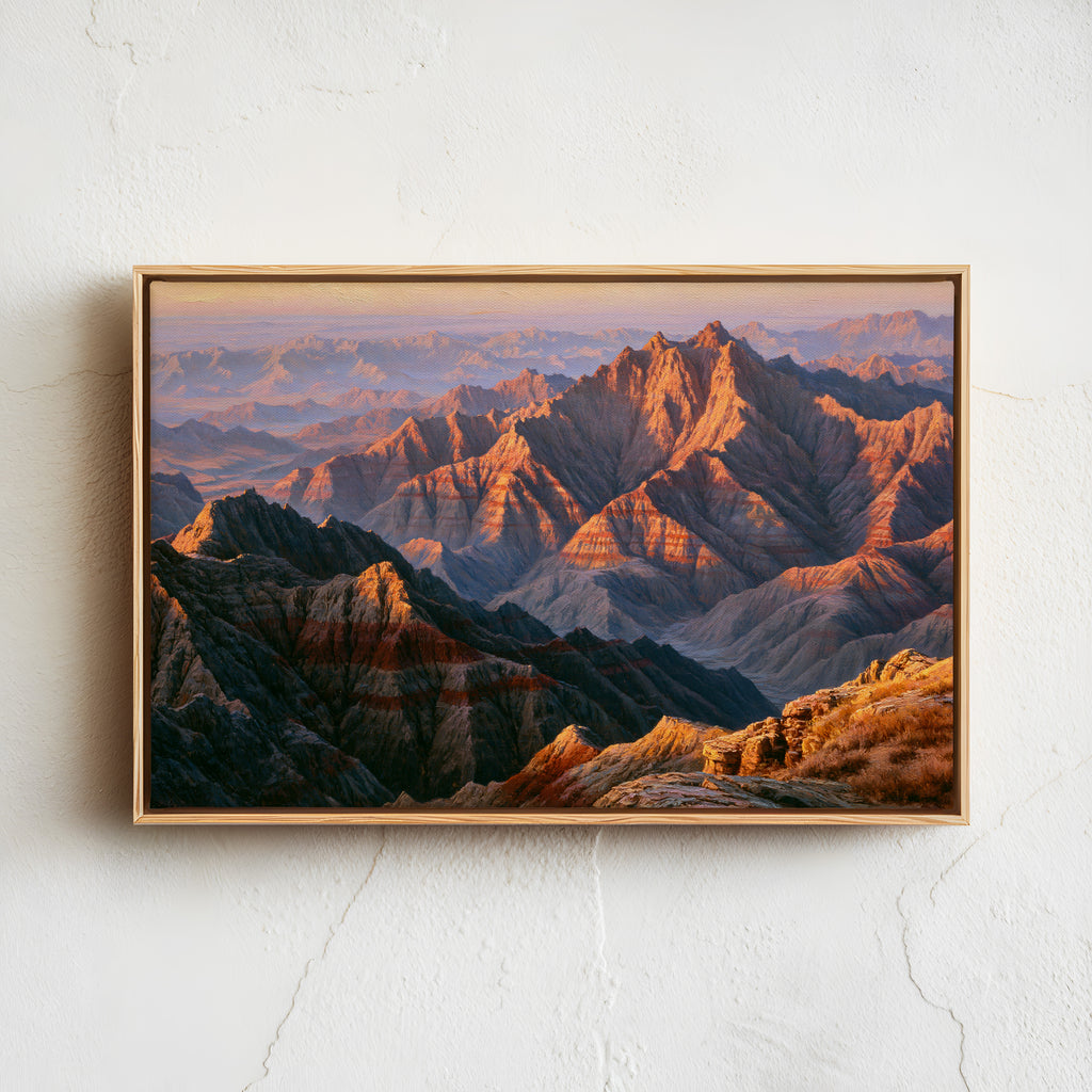 Badlands National Park Classical Oil Painting