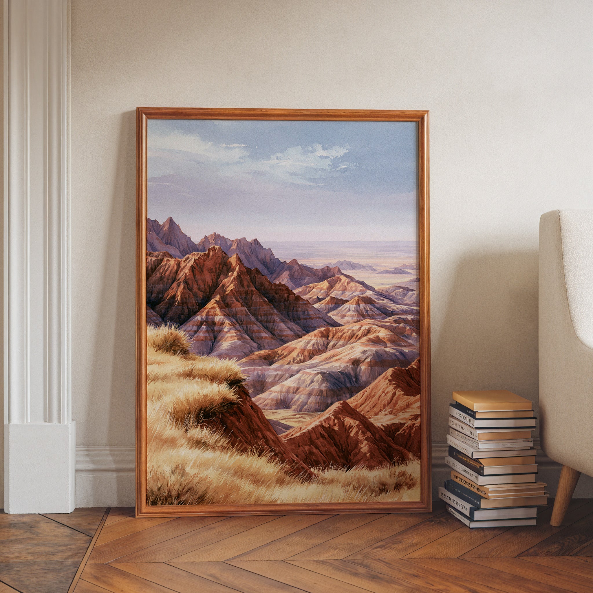 Badlands National Park Watercolor Art