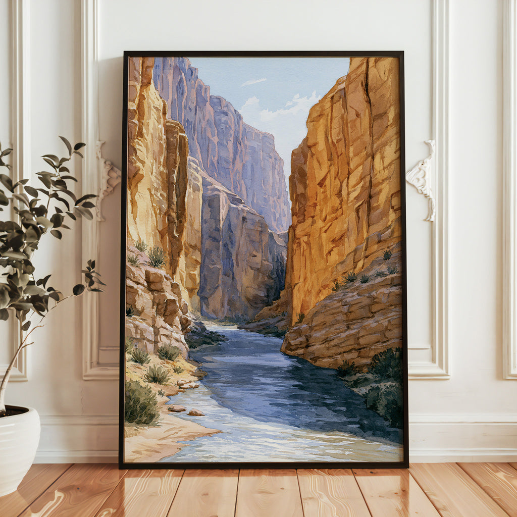 Big Bend National Park Watercolor Art