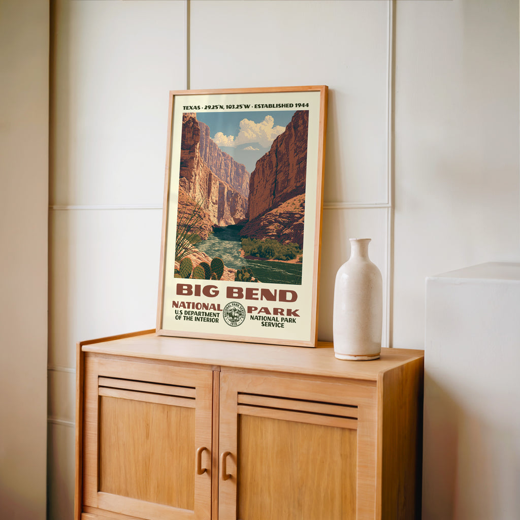 Big Bend National Park Vintage WPA Art