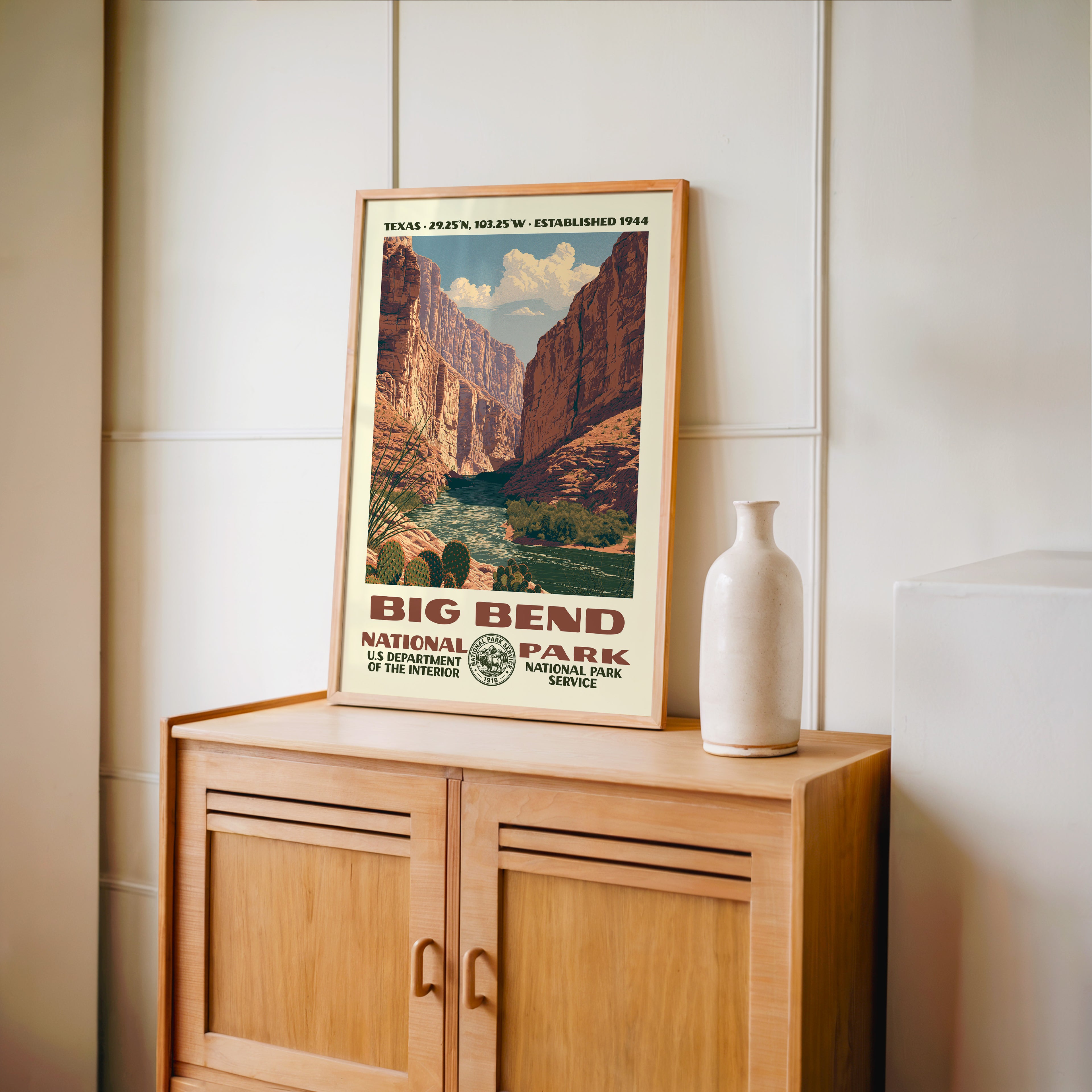 Big Bend National Park Vintage WPA Art