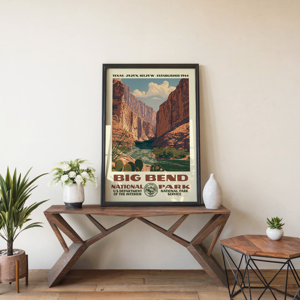Big Bend National Park Vintage WPA Art