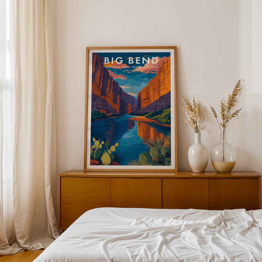 Retro Big Bend National Park Print