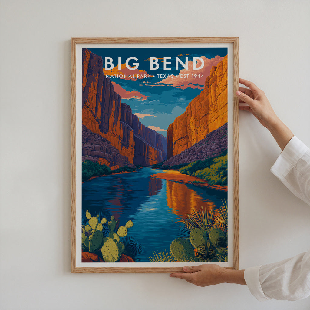 Retro Big Bend National Park Print