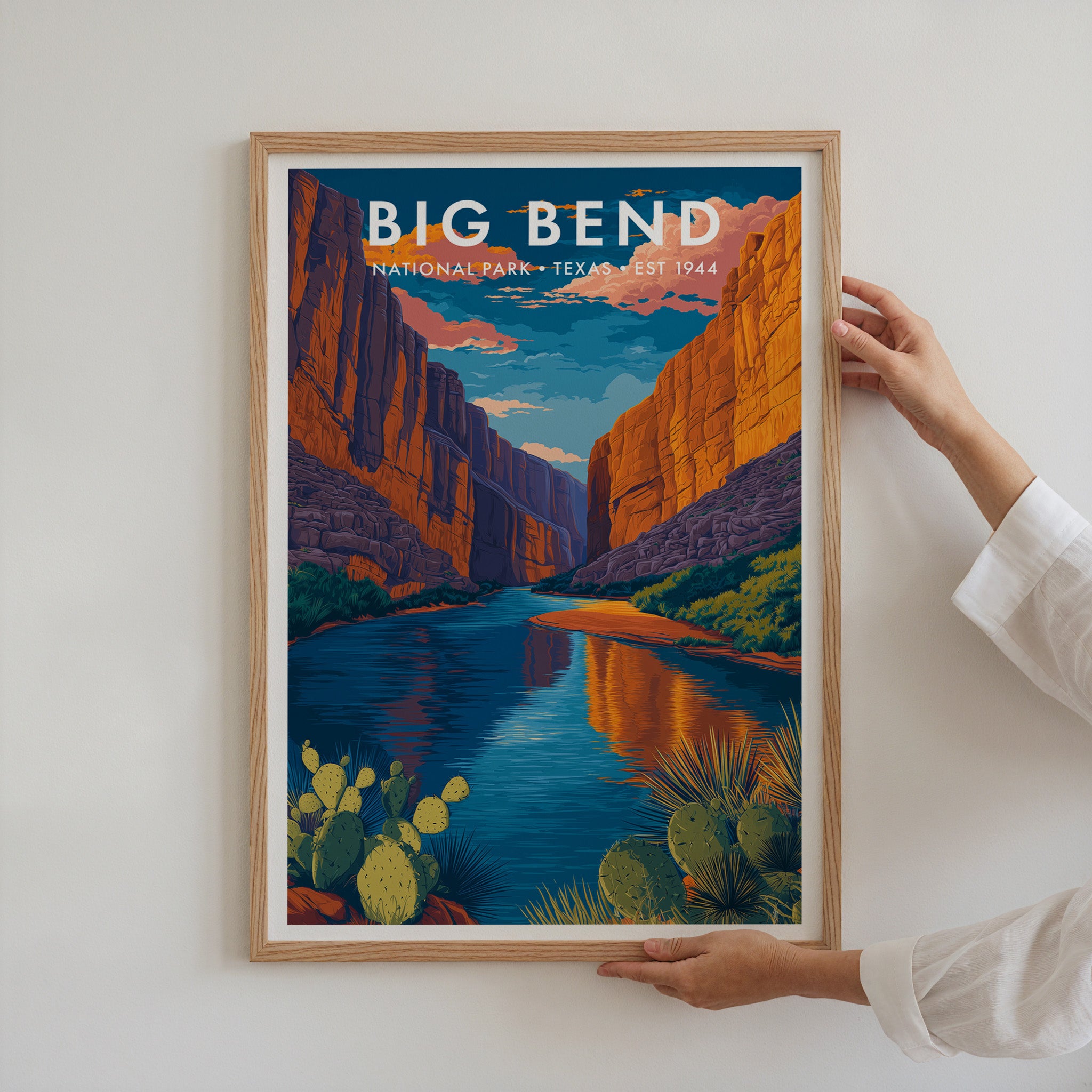 Retro Big Bend National Park Print