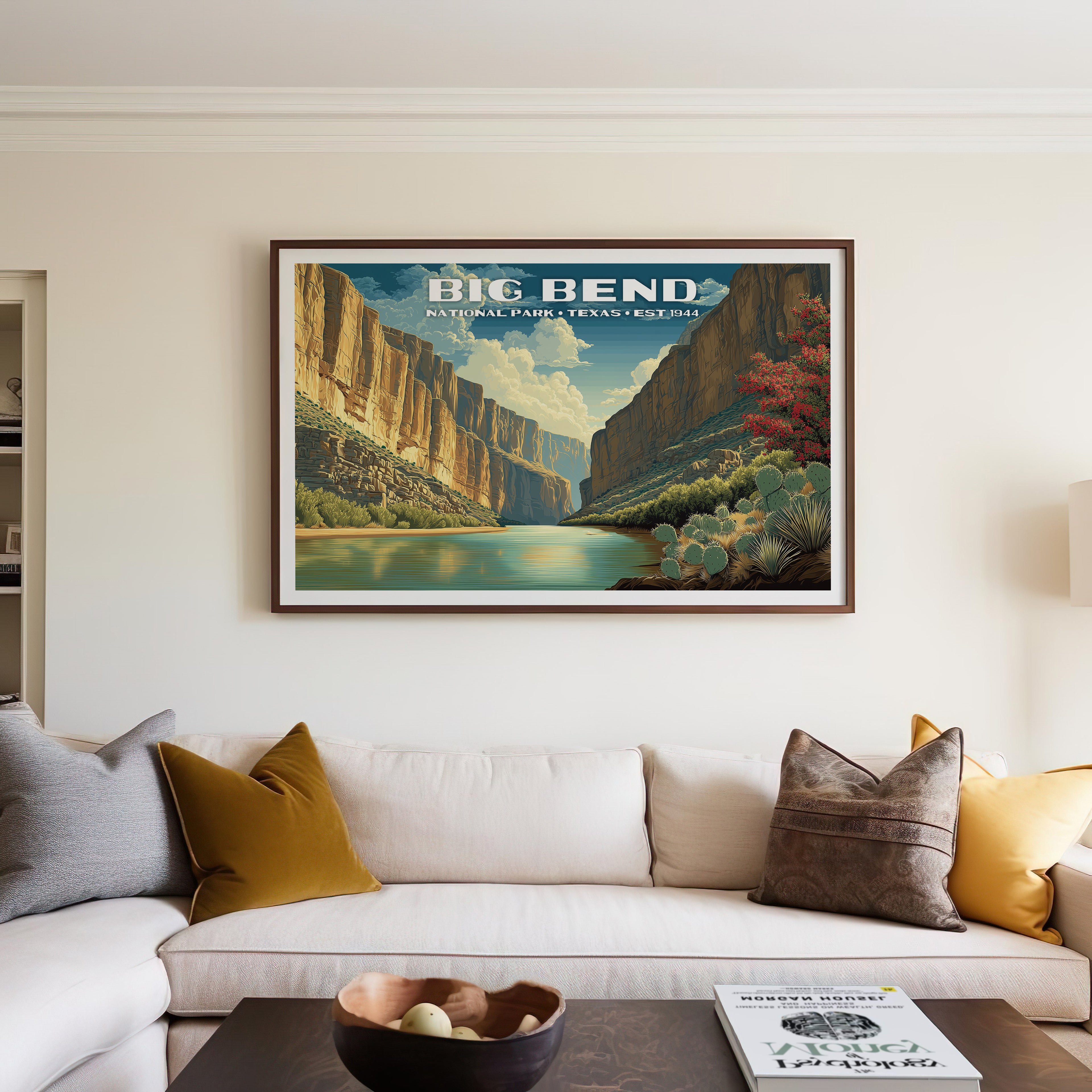 Big Bend National Park Horizontal Vintage Art