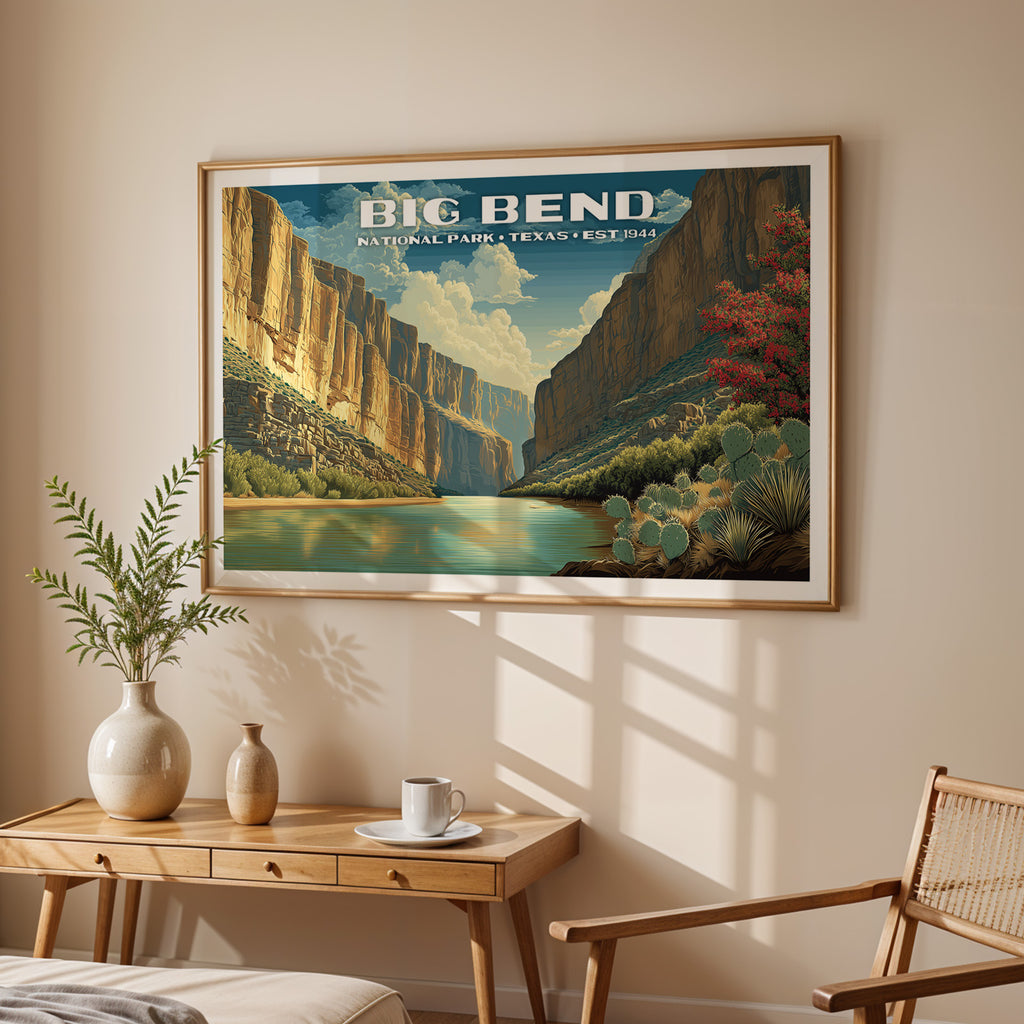 Big Bend National Park Horizontal Vintage Art