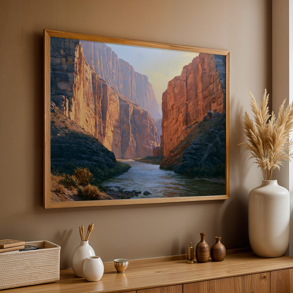 Big Bend National Park Classical Oil Painting