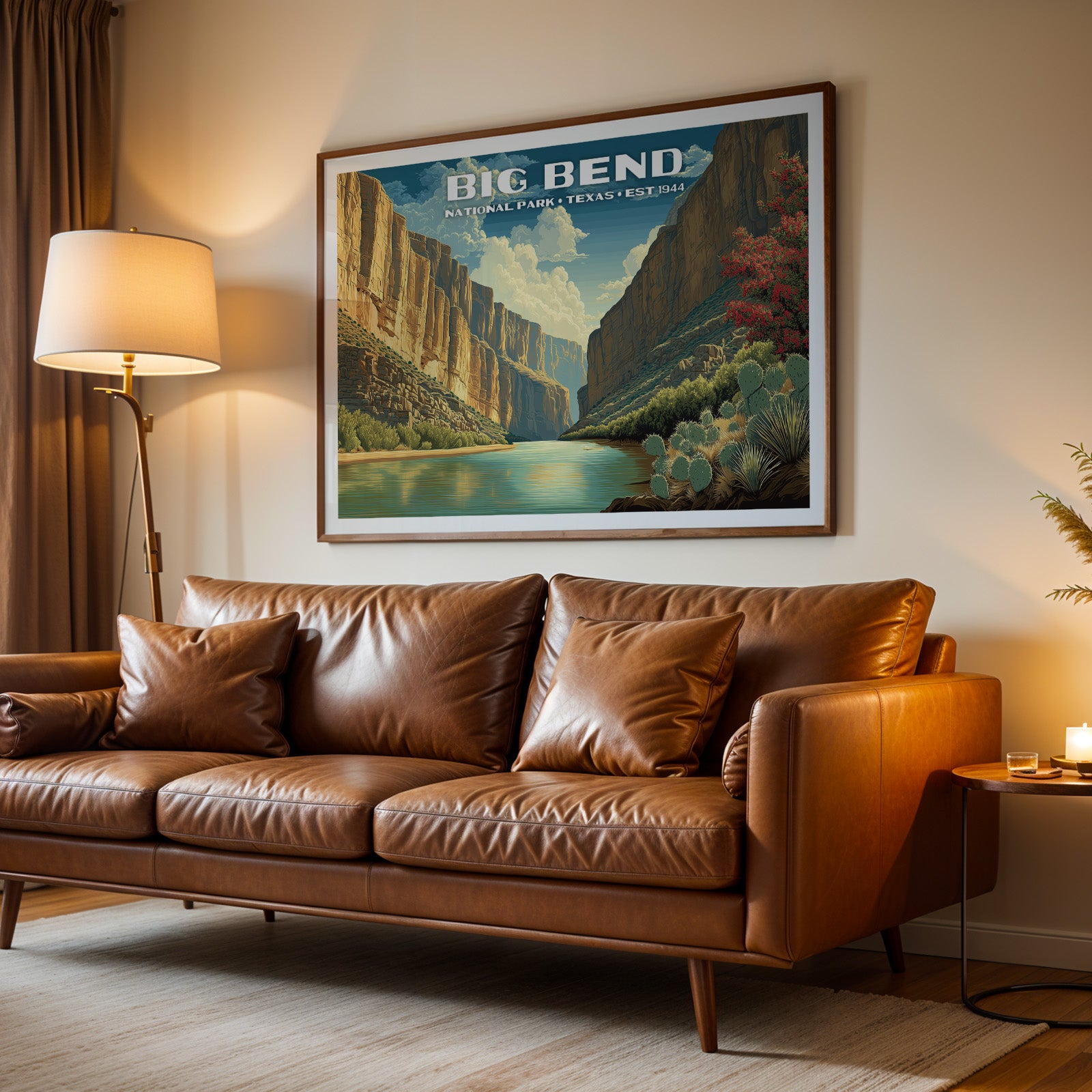 Big Bend National Park Horizontal Vintage Art