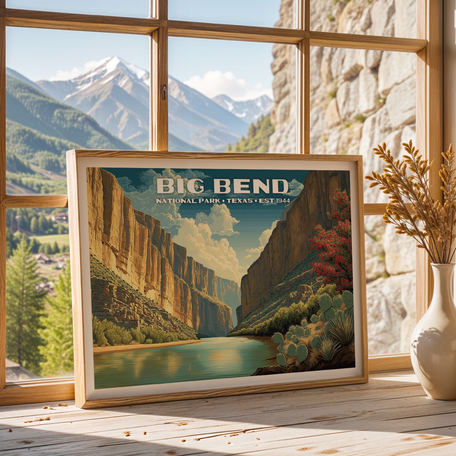 Big Bend National Park Horizontal Vintage Art
