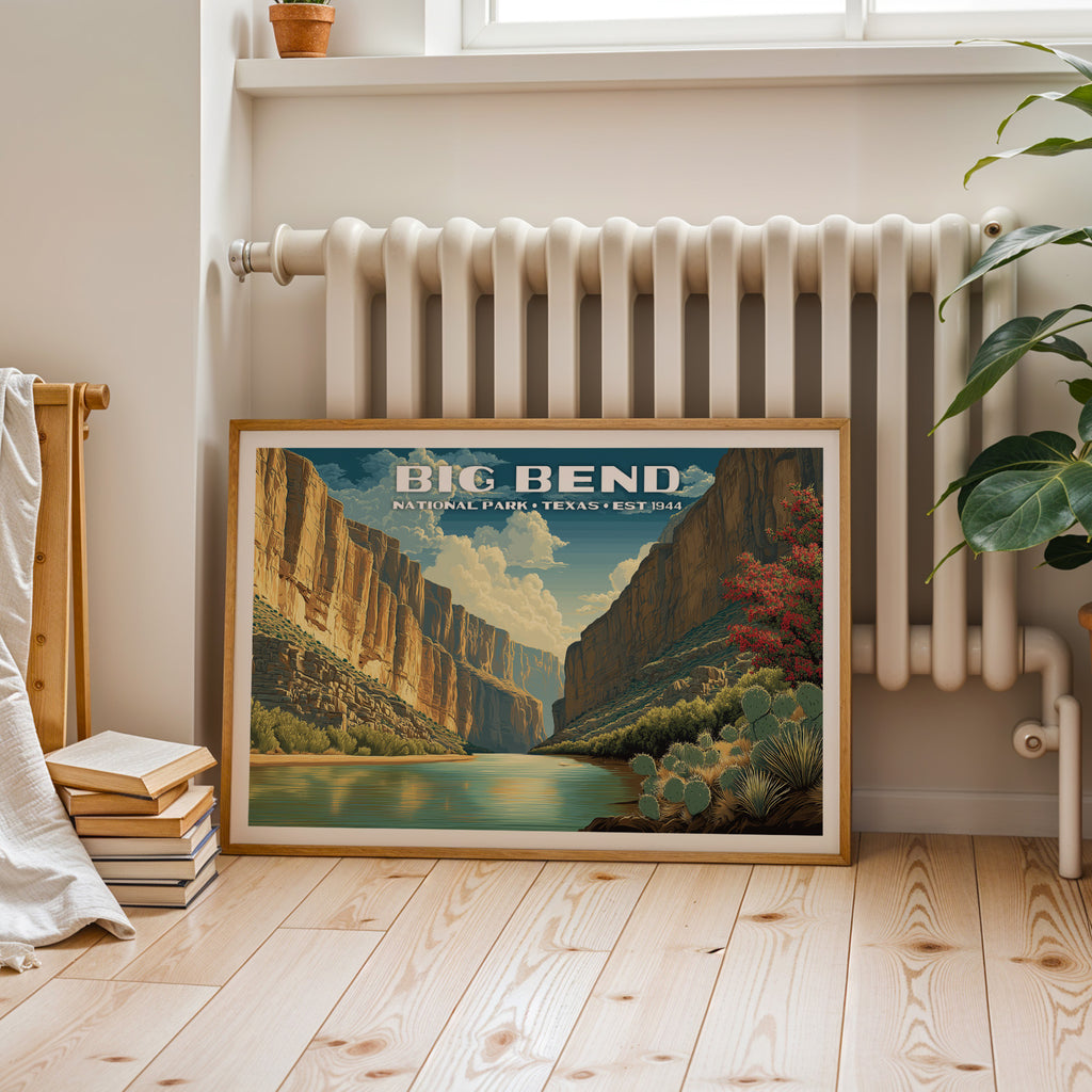 Big Bend National Park Horizontal Vintage Art