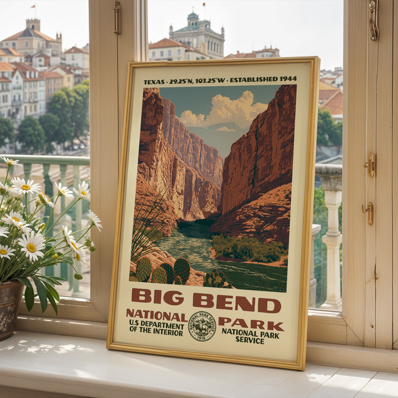 Big Bend National Park Vintage WPA Art