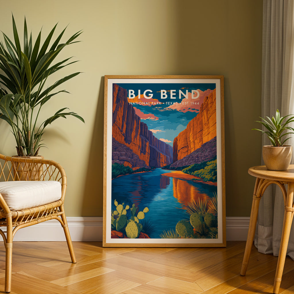 Retro Big Bend National Park Print