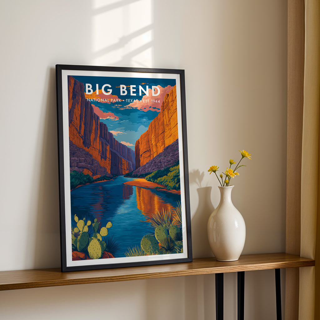 Retro Big Bend National Park Print