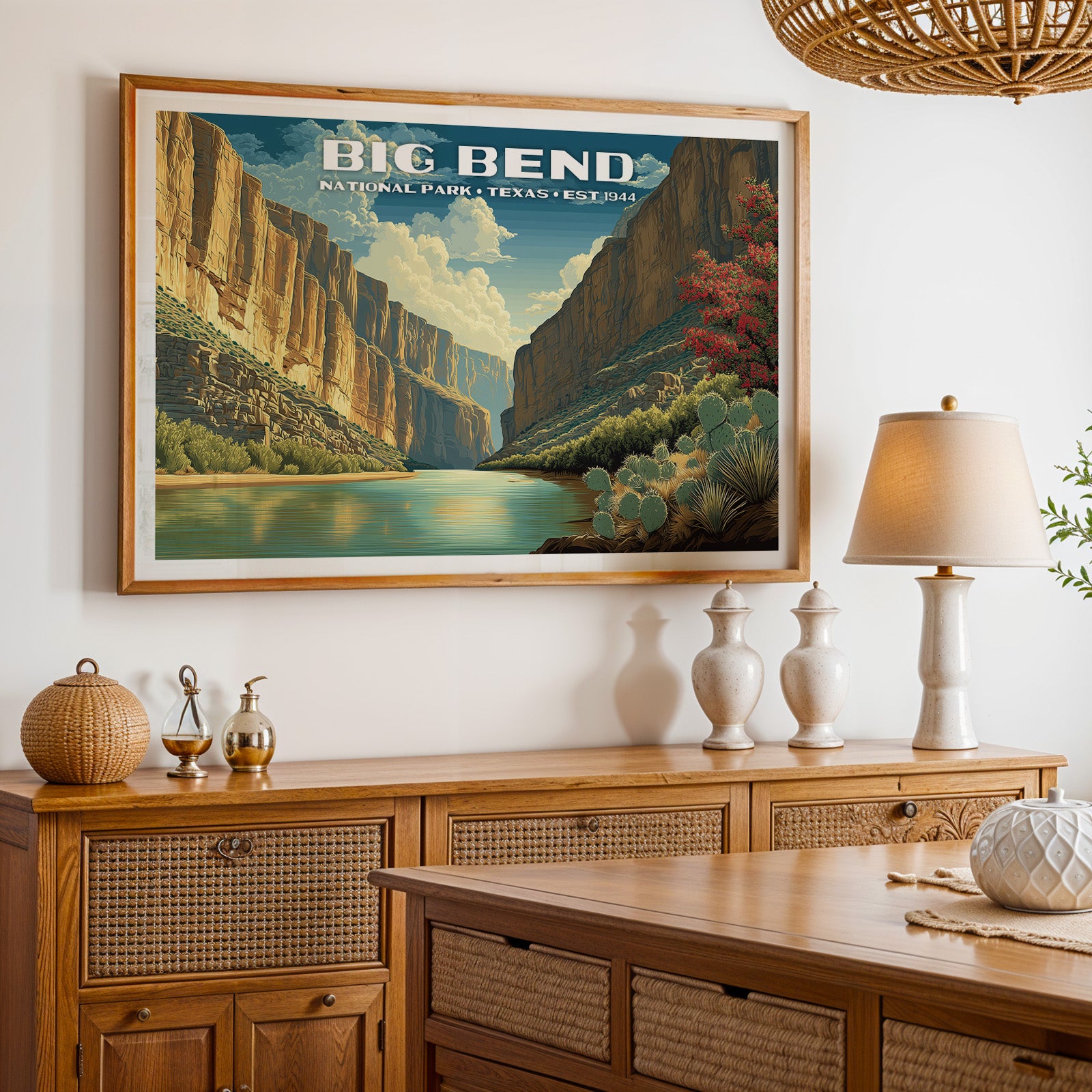 Big Bend National Park Horizontal Vintage Art