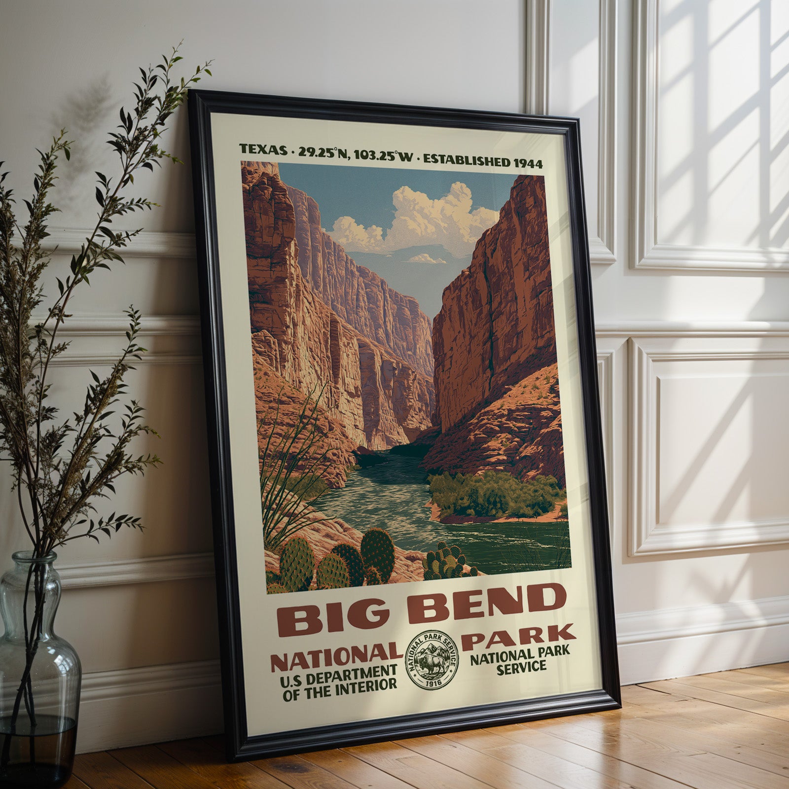 Big Bend National Park Vintage WPA Art