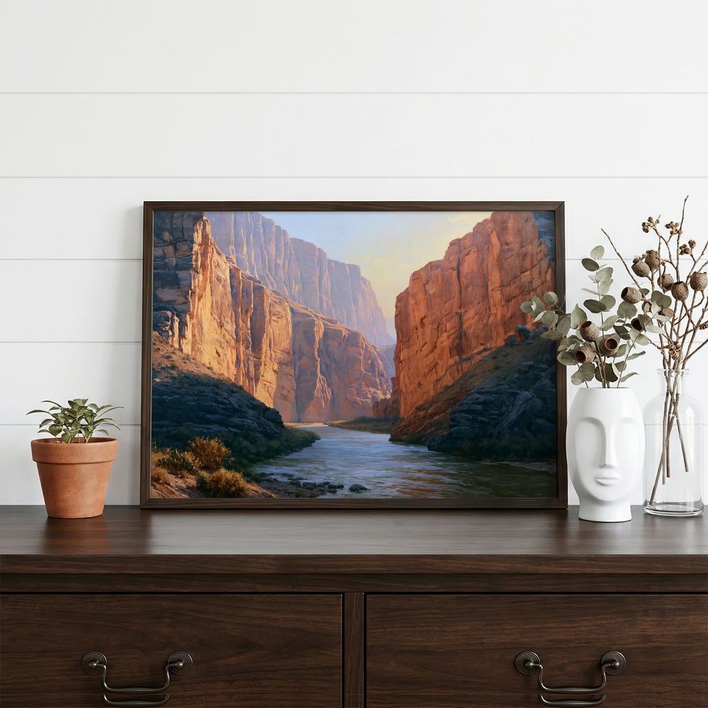 Big Bend National Park Classical Oil Painting