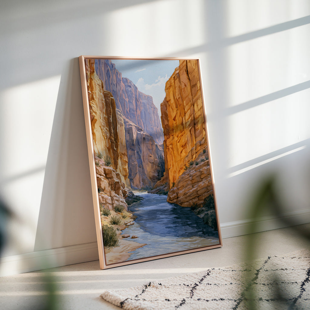 Big Bend National Park Watercolor Art