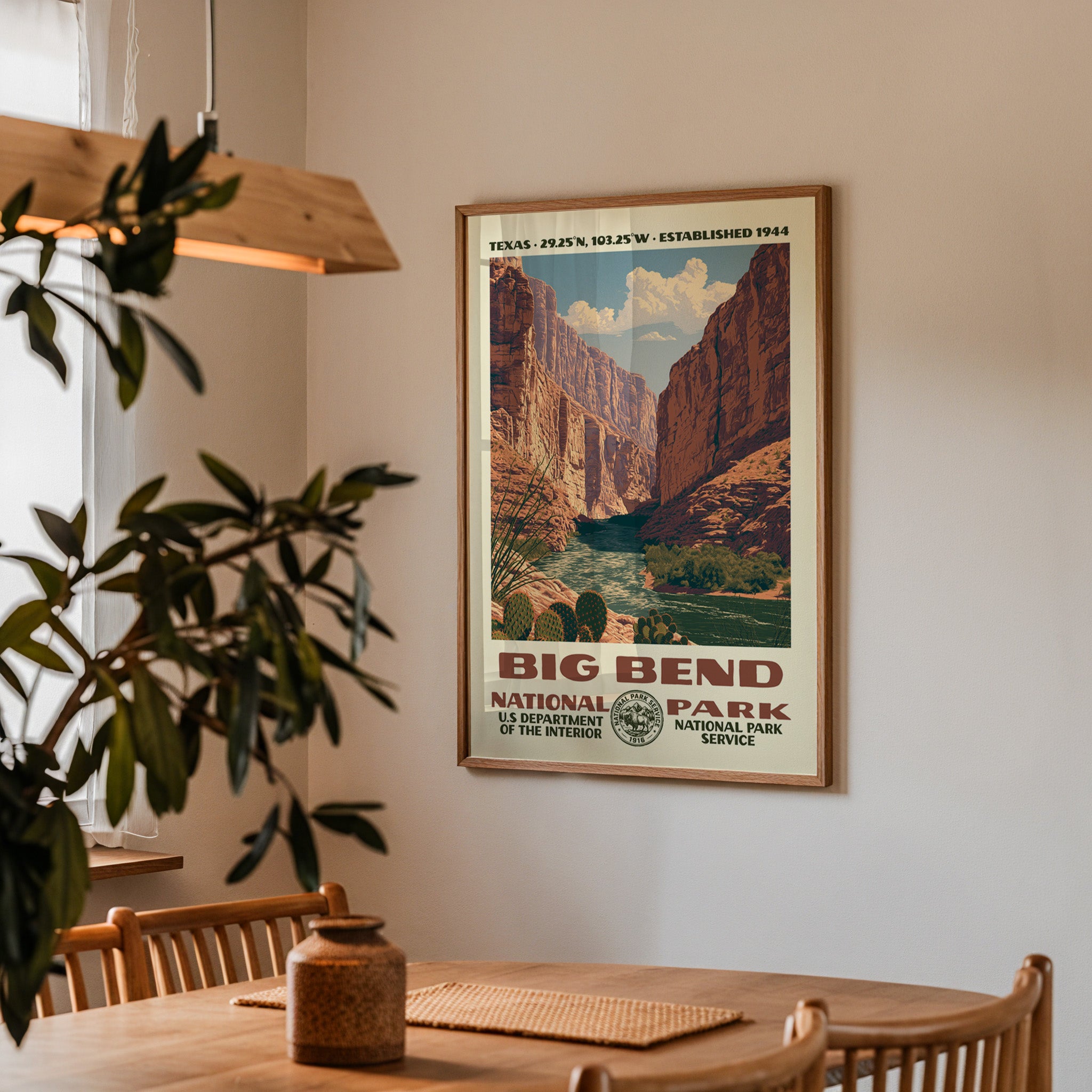 Big Bend National Park Vintage WPA Art