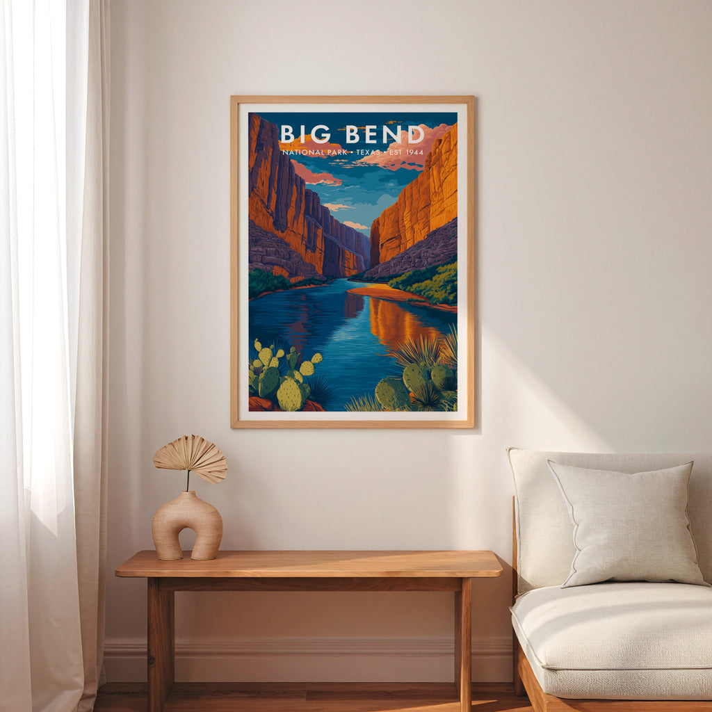 Retro Big Bend National Park Print