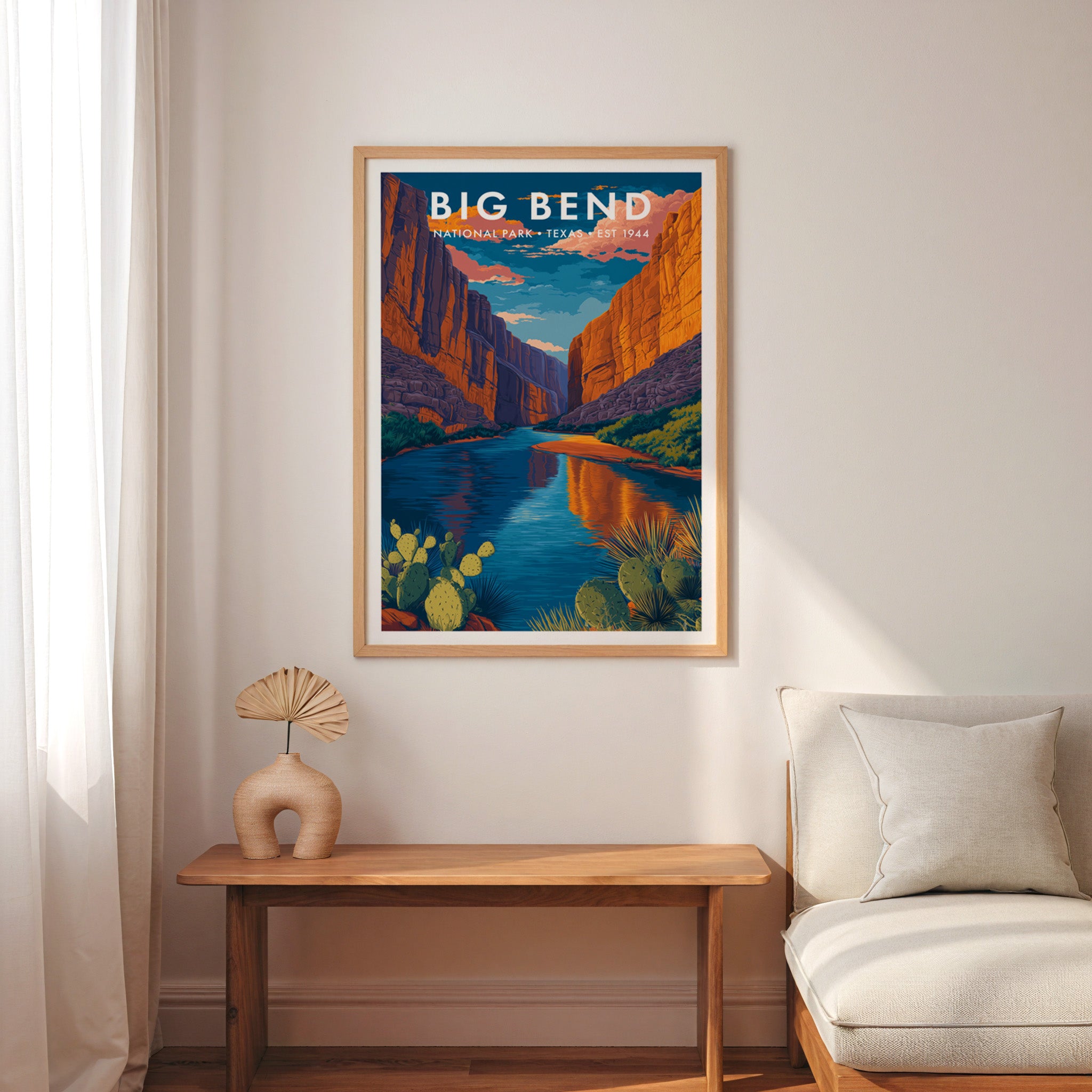 Retro Big Bend National Park Print