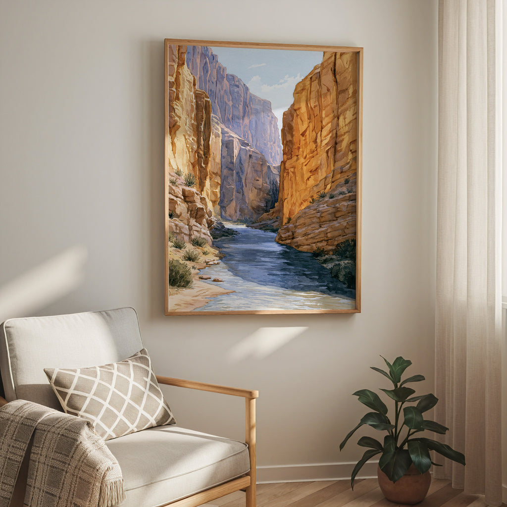 Big Bend National Park Watercolor Art
