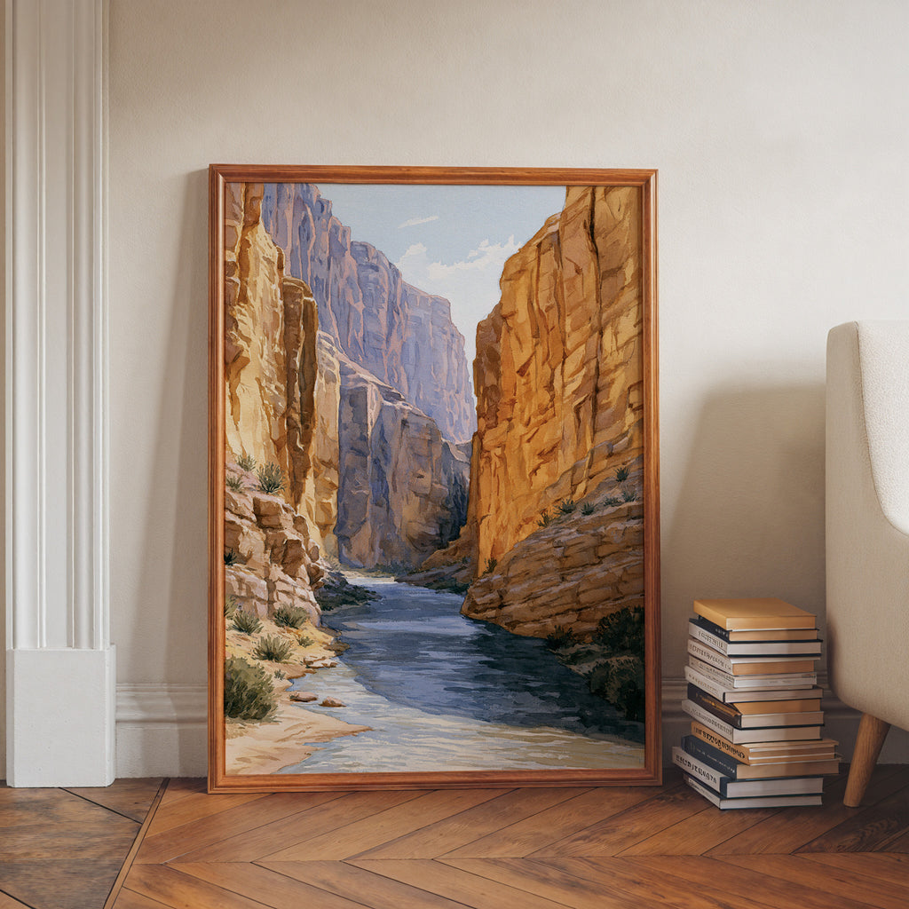 Big Bend National Park Watercolor Art