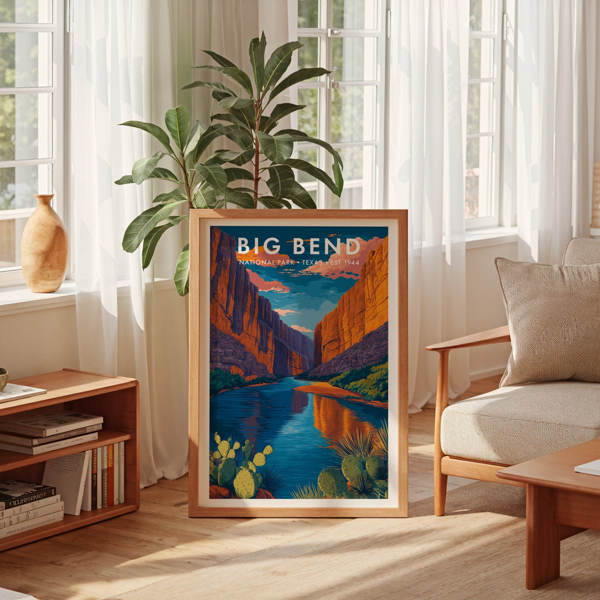 Retro Big Bend National Park Print