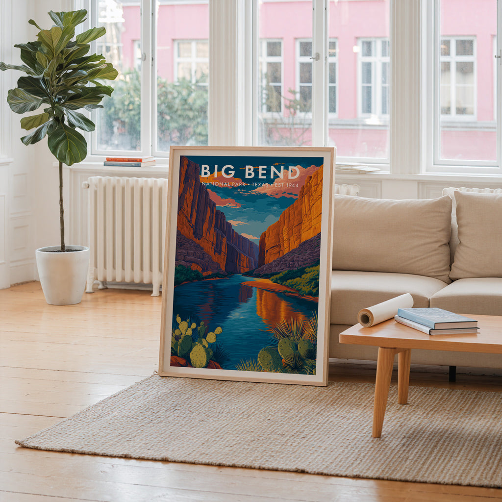 Retro Big Bend National Park Print