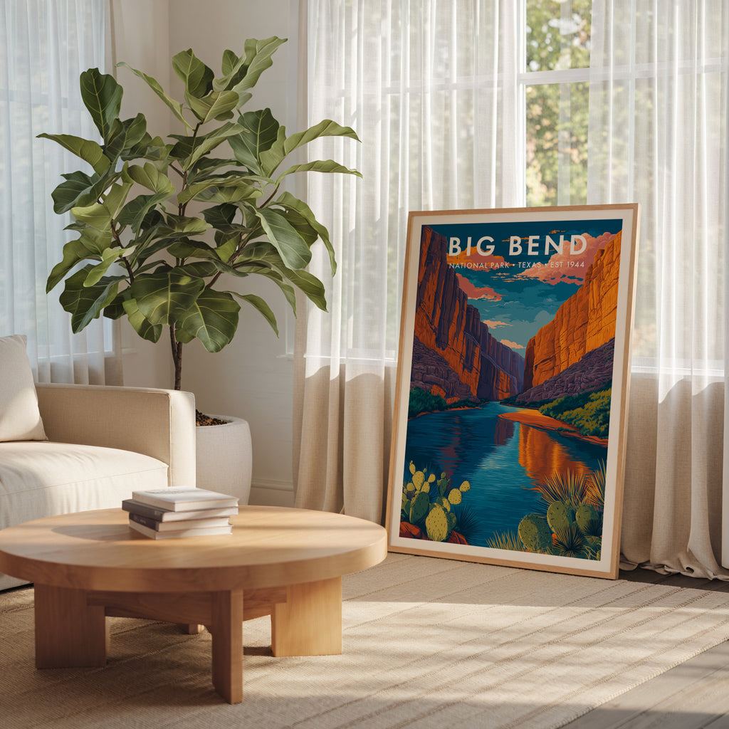 Retro Big Bend National Park Print