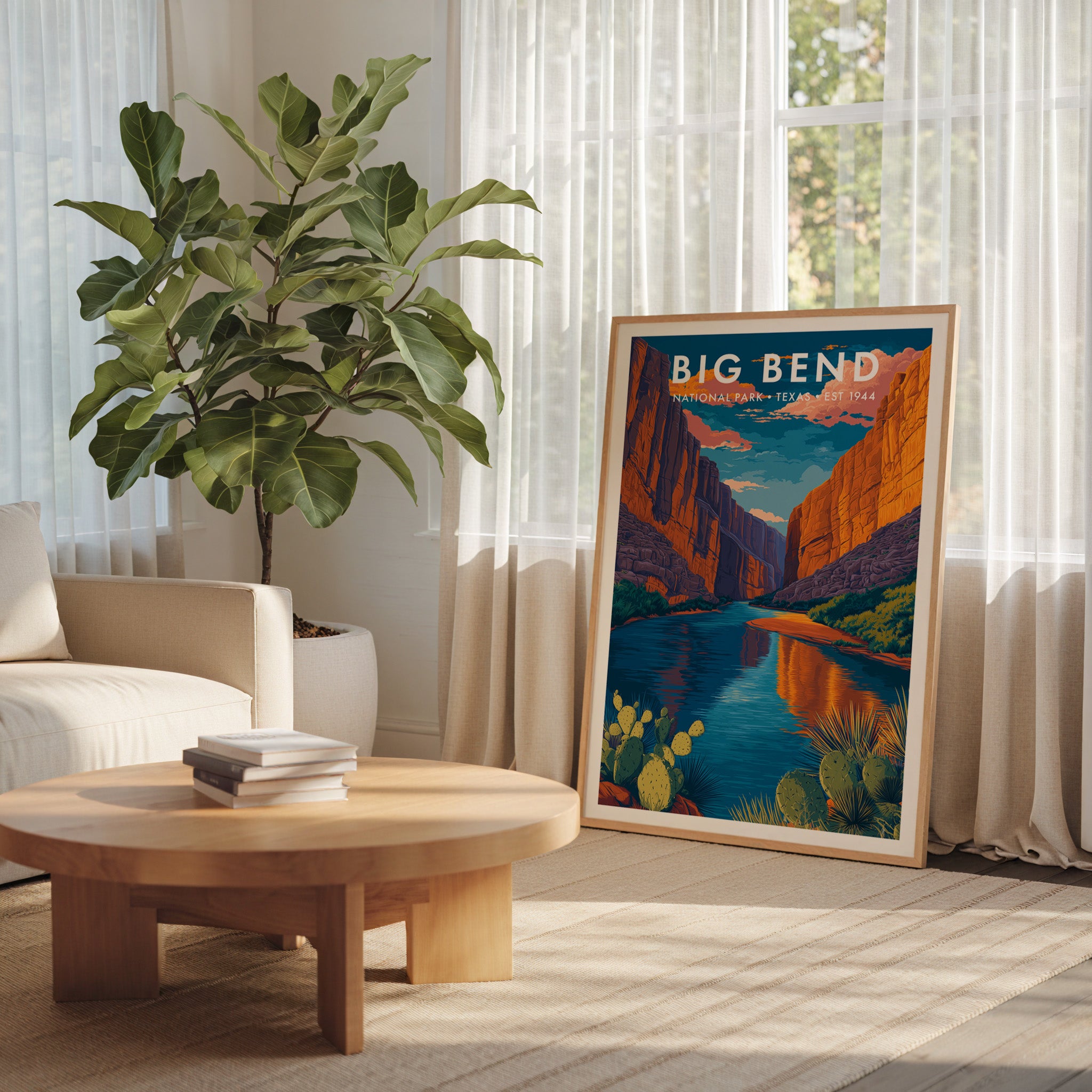 Retro Big Bend National Park Print