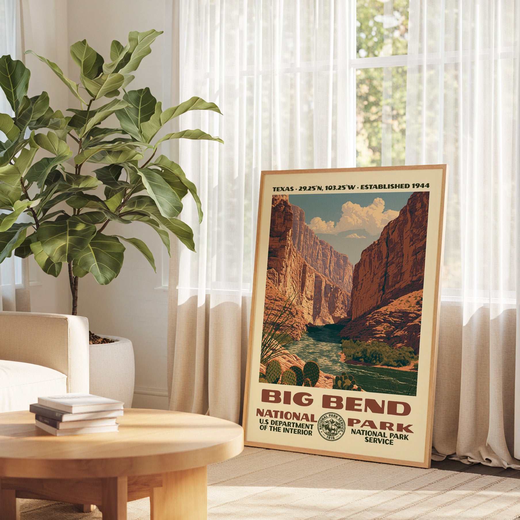 Big Bend National Park Vintage WPA Art