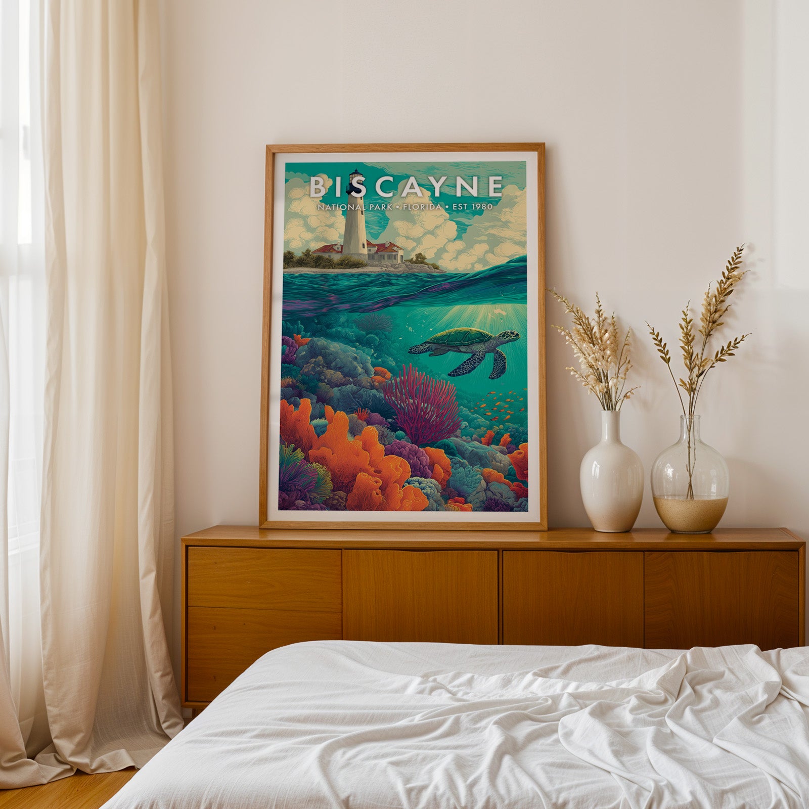 Retro Biscayne National Park Print