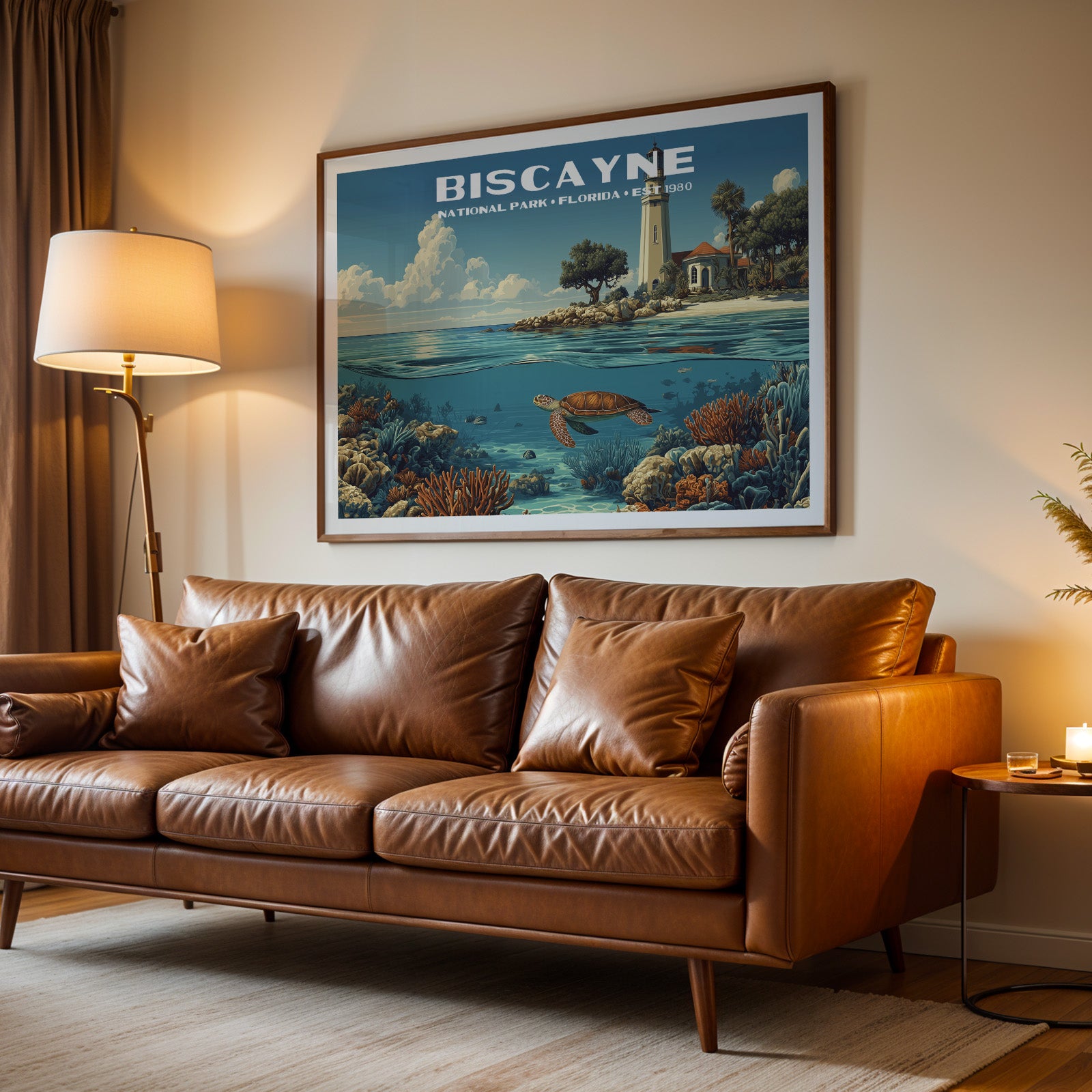 Biscayne National Park Horizontal Vintage Art