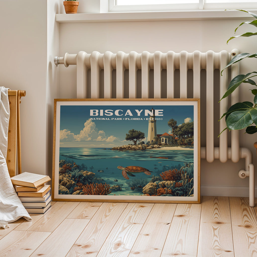 Biscayne National Park Horizontal Vintage Art