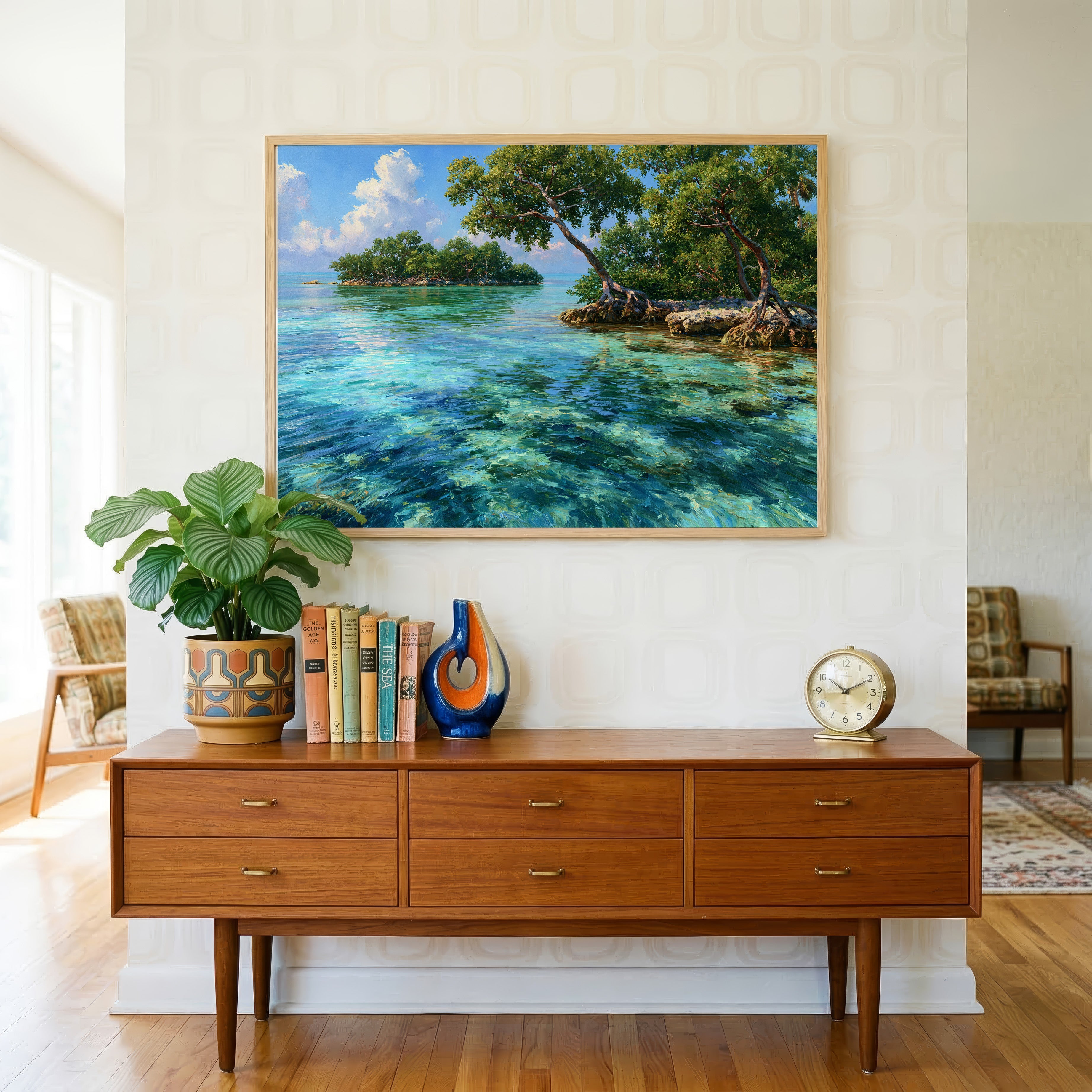 Biscayne National Park Classical Oil Painting